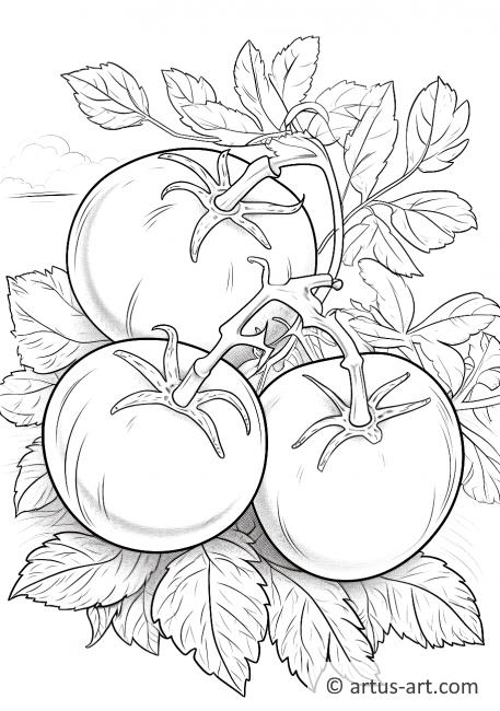 Green Tomatoes Coloring Page